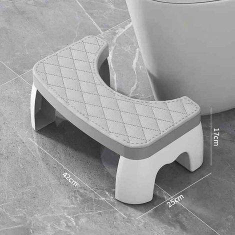 Tabouret Toilette Portable - Hauteur Réglable 20 à 32 cm - Pour Position Accroupie Naturelle - Usage Domestique - 1 Pièce
