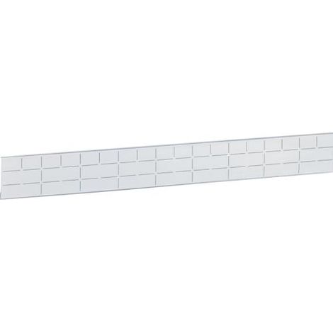 Hager – Jeu de 10 étiquettes avec supports pour coffrets vega – Largeur 18 mm – En plastique gris – Modèle réglette/panneau d'inscription