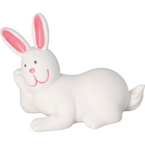 Lapin Décoratif Mignon Sculpture Douce Blanche Simulation Figurine pour Bureau E (1/5)