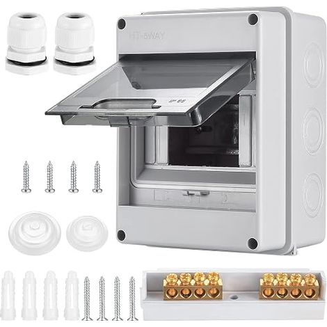 Coffret Electrique Etanche Exterieur, 5 Modules (1/5)