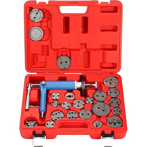 Kit de herramientas de compresión de pistón, diseño neumático, juego de 23 piezas, 23 piezas (1/2)