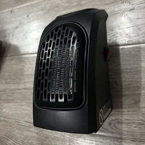 400 Watts Chauffage Soufflant Ceramique Mini Chauffage Soufflant Chauffage éConomique Portable Chauffage sur Prise avec Thermostat et Minuterie, pour Bureau, Chambre, Salon-(Noir avec télécommande)-DO