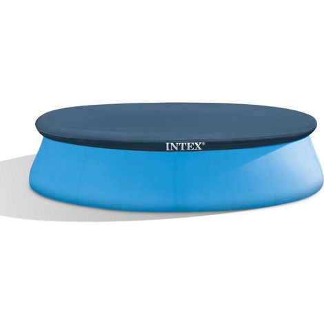 Intex – Bâche de piscine autoportée ronde 3,05 m – Épaisseur 0,175 mm – Rabat 30 cm – Pour hivernage et protection