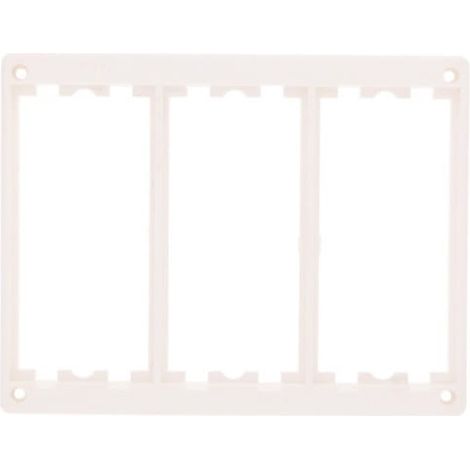 Simon Connect Triple Frame 6xK45 Universal Pure White SM302/9