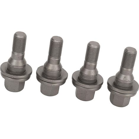 Boulons de Roue Hexagonaux de 17mm, 4 Pièces Boulons d'écrou de roue, pour206 207 208 308 407, Construction Robuste, Anti Corrosion et Durable (1/5)