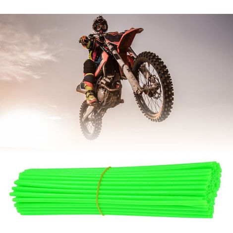 72 pièces habillages de rayons vélo décoratifs universels verts pour VTT tout terrain (1/5)