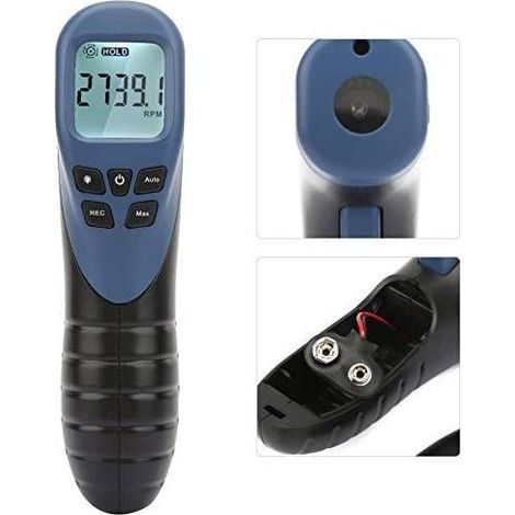 Tachymètre numérique de régime, Instruments Compte-tours automobile TL900 Testeur de jauge de vitesse de moteur de style pistolet sans (batterie non incluse) (1/4)