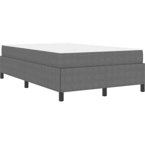 Bed Frame with Mattress Light Grey 120 x 190 cm Fabric vidaXL (1/5)