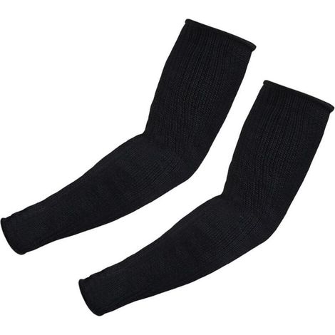 Protège avant-bras Manchettes Anti-Coupures Outil de Protection de Sécurité pour Musculation Sport Camping Voyage Noir (1/4)