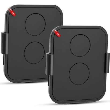 Lot de 2 Telecommande Portail, 433,92 MHz Télécommande Porte de Garage, Compatible avec ON2E, ON4E, ON1E Rolling Code, 2 Canaux (1/5)