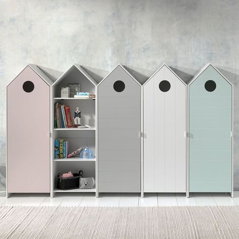 HAVRE - Pack Bibliothèque + Dressing 4 Armoires (1/5)
