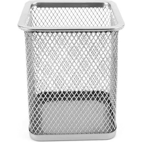 Portalapices rectangular de metal  Gris (1/4)