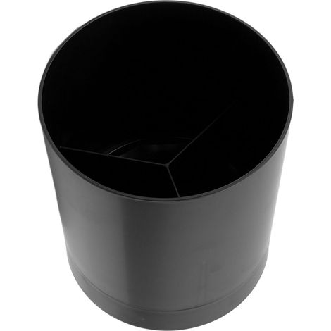 360° drehbarer Besteckhalter, einfacher Essstäbchenkorb, Geschirraufbewahrung, Schwarz (1/5)