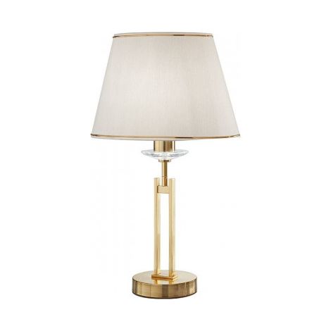 Kolarz IMPERIAL - Lampe de table à abat-jour conique en tissu classique, laiton anglais, 1x E27 (1/5)
