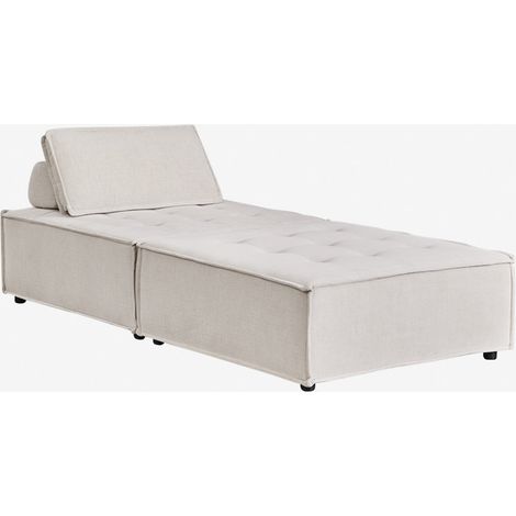 Ensemble de salon avec fauteuil et pouf en tissu Vermont SKLUM (1/5)