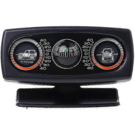 Boussole de voiture 3 en 1, inclinomètre, indicateur d'angle de pente, niveau à bulle, équilibreur de gradient (1/5)