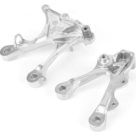 Kit de support de pédale avant argenté pour KAWASAKI NINJA ZX6R ZX636
