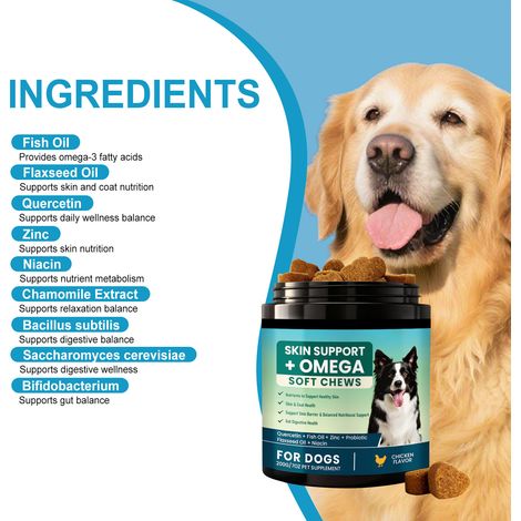 Comprimés à croquer pour le soin et l'alimentation des chiens : protègent en douceur le corps de votre chien, améliorent sa souplesse et complètent ses soins quotidiens – 200 g (1/5)