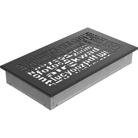 Lüftungsgitter ABC 17x30 schwarz (1/3)