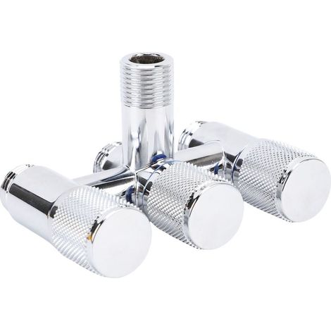 Robinet 1 entrée 3 sorties G1/2 filetage mâle en acier inoxydable, séparateur d'eau pour toilettes, Machine à laver, évier de cuisine, couleur galvanisée. (1/5)