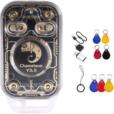 Chameleon V3.0 RFID-Smartcard-Emulator + 7XUID-Schlüsselanhänger-Chip-Lesegerät (125K 13,56M) + IC-ID-Etikettenkopierer + NFC-Lesegerät/Schreiber (1/5)