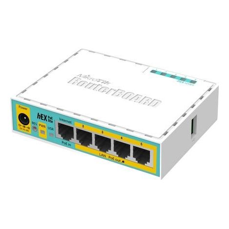 MikroTik RouterBOARD hEX PoE lite mit RB750UPR2 (1/4)
