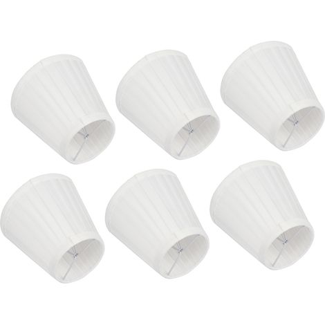 6-teiliges Set Stoff-Lampenschirme für Kronleuchter und Wandlampen, geeignet für Wohnzimmer, Schlafzimmer und Hoteldekoration (1/5)