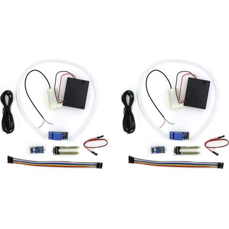 Kit de 2 sensores de humedad para sistema de riego automático, kit de bricolaje EK1915