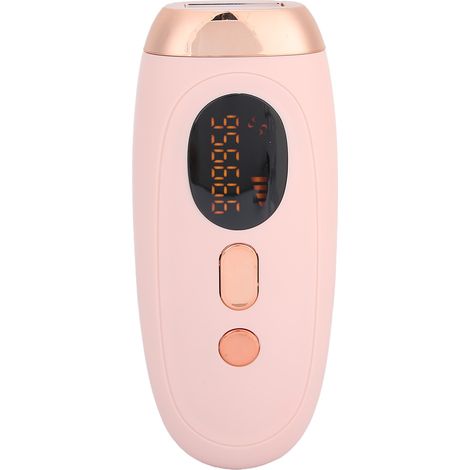 Appareil d'épilation à 500 000 flashs lumineux, appareil d'épilation à domicile permanent et indolore pour tout le corps, rose, prise 100-240 V EEU. (1/5)