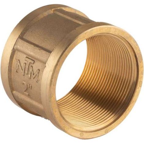 Messing Gewinde-Fitting Muffe 2" IG - 2" IG (DN 50) - schwere Ausführung