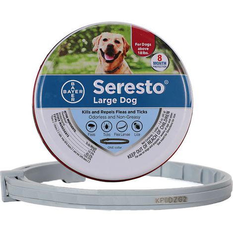 Collier anti-puces et anti-tiques réglable pour les grands chiens