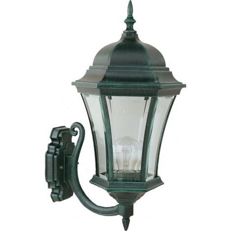 Applique montante 6 Faces 100W Vert - INITIALIS
