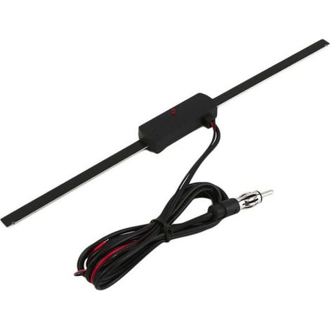 Kit d'antenne Amplifiée Discrète 12V pour Voiture Véhicule Voiturette de Golf Bateau Moto (1/5)