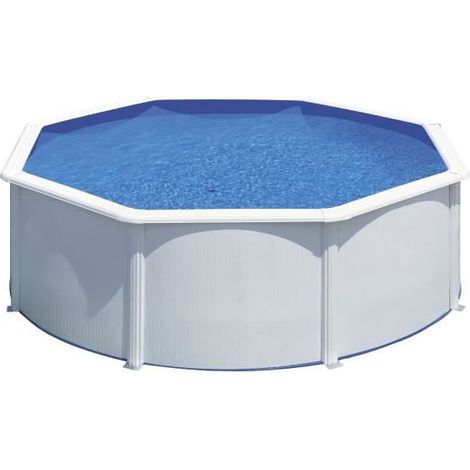 Piscina de superficie GRE Fidji 350x120cm con filtro de arena (1/5)