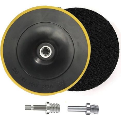 2 Pièces Plateau de Ponçage, Disques Abrasifs pour agrippante pour Outil Rotatif Ponçage Polissage - 180MM, M14 (1/5)