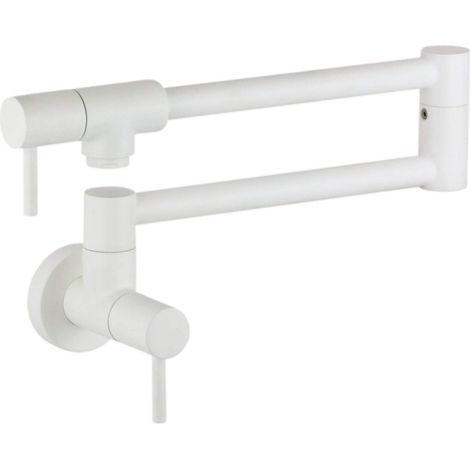 Rubinetto riempi pentola snodabile in colore bianco opaco Nice 290031BO  Bianco opaco