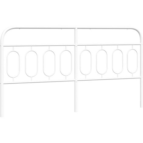 Maison Exclusive - Ersatz-Kopfteil Metall Weiß 183 cm