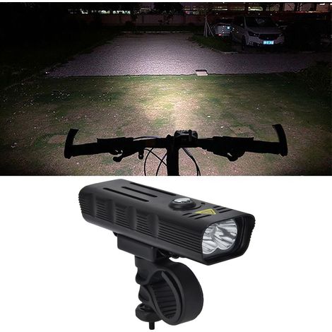 3-in-1 Multifunktions-Fahrradlampe mit Akku, großer Reichweite, kompakt, 4 Geschwindigkeiten, Frontscheinwerfer für Outdoor-Radtouren (1/5)