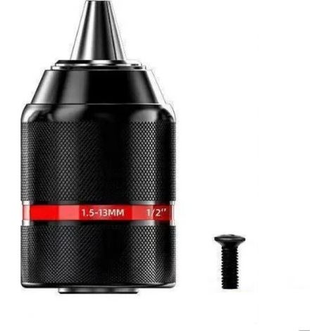 Lntyq 1.5-13mm Mandrine pour Perceuse Sans Clé à Serrage Automatique Mandrin 1/2''-24UNF, Contient une vis à filetage inversé (1/5)