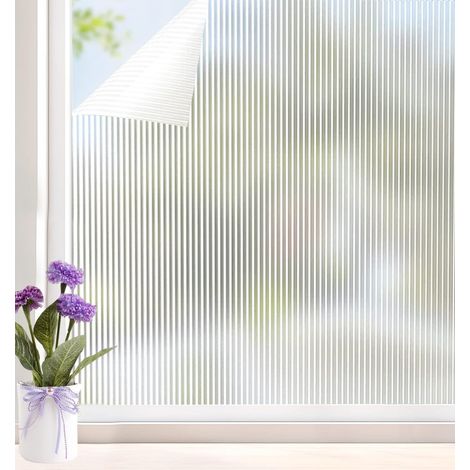 Film Fenetre Electrostatique Film occultant Anti UV Anti Regard pour Bureau Maison Salle de Bain (Blanc, 45 200CM) (1/5)
