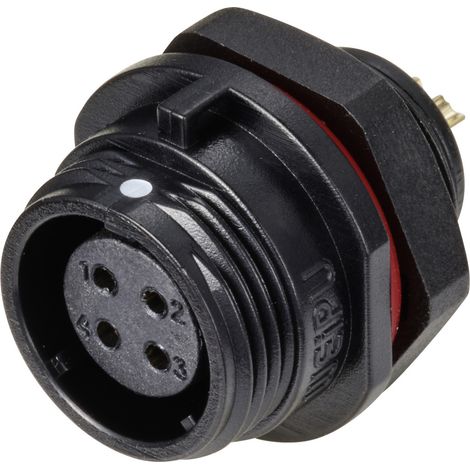 Weipu SP1312 / S 4 Rundstecker Buchse, Einbau Gesamtpolzahl: 4 Serie (Rundsteckverbinder): SP13  1 S (1/4)