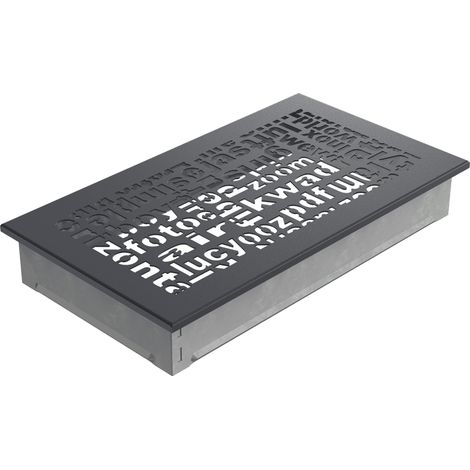 Lüftungsgitter ABC 17x30 Graphite (1/3)