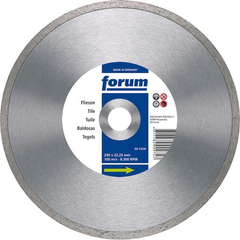 Disque de coupe diamantÚ, frittÚ 180 x 25,4 x 2,6 mm