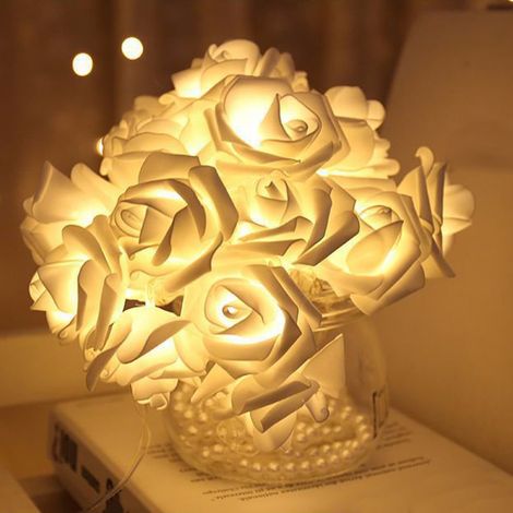 Guirlande Led Rose - 300 cm - Alimentation USB - Décoration Intérieure Extérieure pour Mariage Fête Jardin Noël - 1 Pièce (1/5)