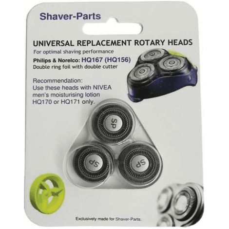 TETE DE RASOIRS PHILIPS HQ167 HQ156 POUR PIECES SOINS CORPORELS PETIT ELECTROMENAGER - F587640