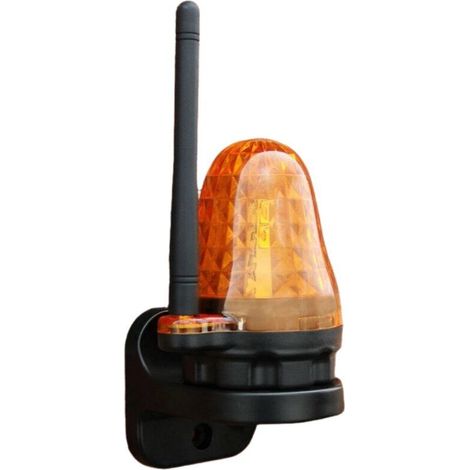 LED strobe light for garage door, black, 60 x 85 mm, 1 unit, voltage alarm indicator for sliding door motor (1/5)