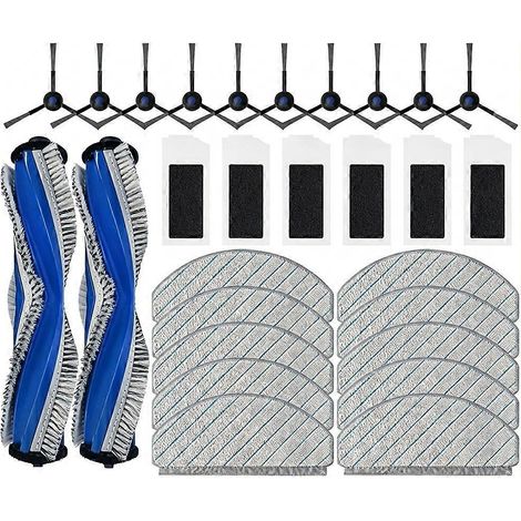 Lot de 28 pièces pour aspirateur robot ECOVACS N20/N20 Plus : brosse principale, filtre HEPA, brosse latérale et pièces de rechange pour la serpillière. (1/5)