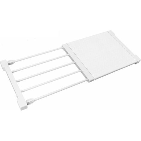 Étagèe de angement Extensible pou Placad à Vêtements, Diviseus de Gade-obe églables, Sépaateu de Tension pou Amoie, Amoie, Salle de Bain, Cuisine, Bibliothèque (38‑55cm / 15‑21.7in (1/5)