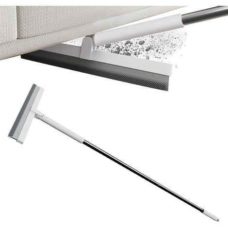 Raclette-brosse de sol, raclette magique pour vitres, prise en main confortable, accessoire de nettoyage ménager, tête pivotante à 180° – Idéal pour salles de bain, cuisines, douches, poils d’animaux, (1/4)