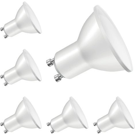 Ampoules LED GU10 Blanc Chaud, Équivalent Halogène 40W, Ampoule Spot LED 5W 400lm, Ampoule Spot LED à Économie d'Énergie, Faisceau Large 120° Ampoules LED g10 pour Plafonniers, Non Dimmable, Lot de 6 (1/5)
